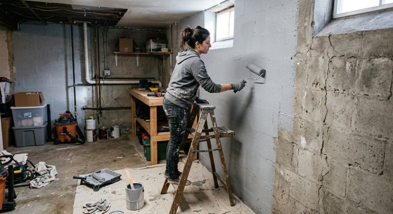 Basement Wall Painting in Waco, TX