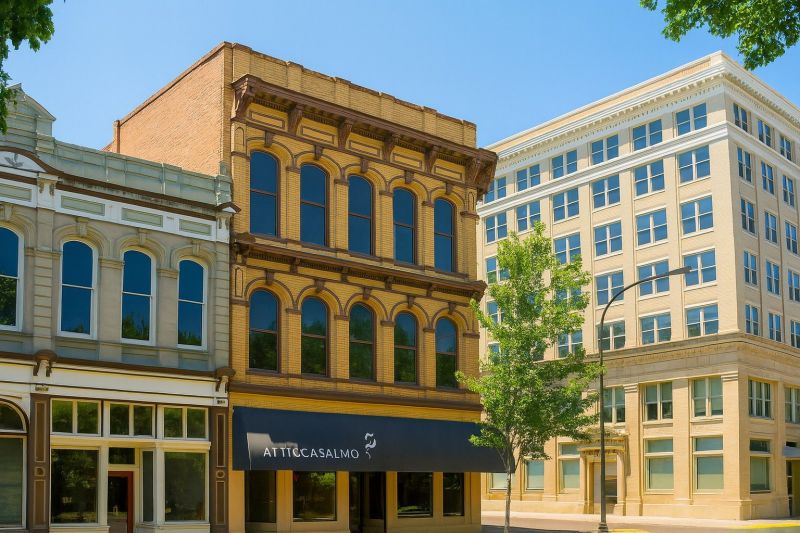 Historic Whitewashed Building